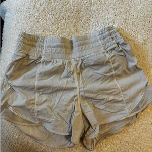 White lululemon hotty hot shorts